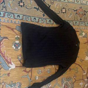 John Varvatos Luxe Black Lightweight Sweater - L